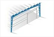 Single Slope, Tapered Column Frame Straight Wall Building Style