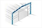 Double Slope, Straight Column Frame Straight Wall Building Style