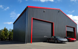 Large-black-Metal-Garage-with-Red-Trim_web New Homepage