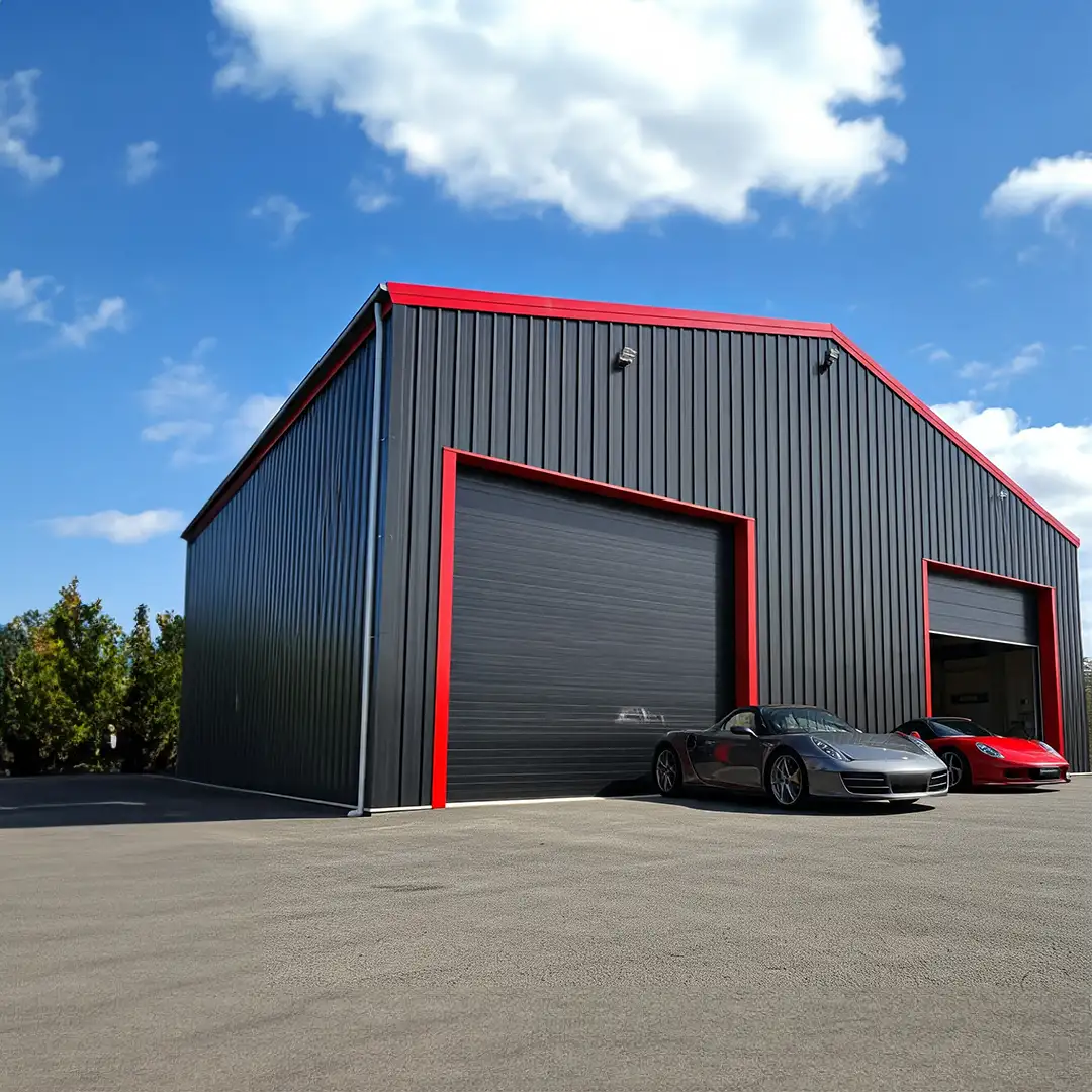 Large metal garage